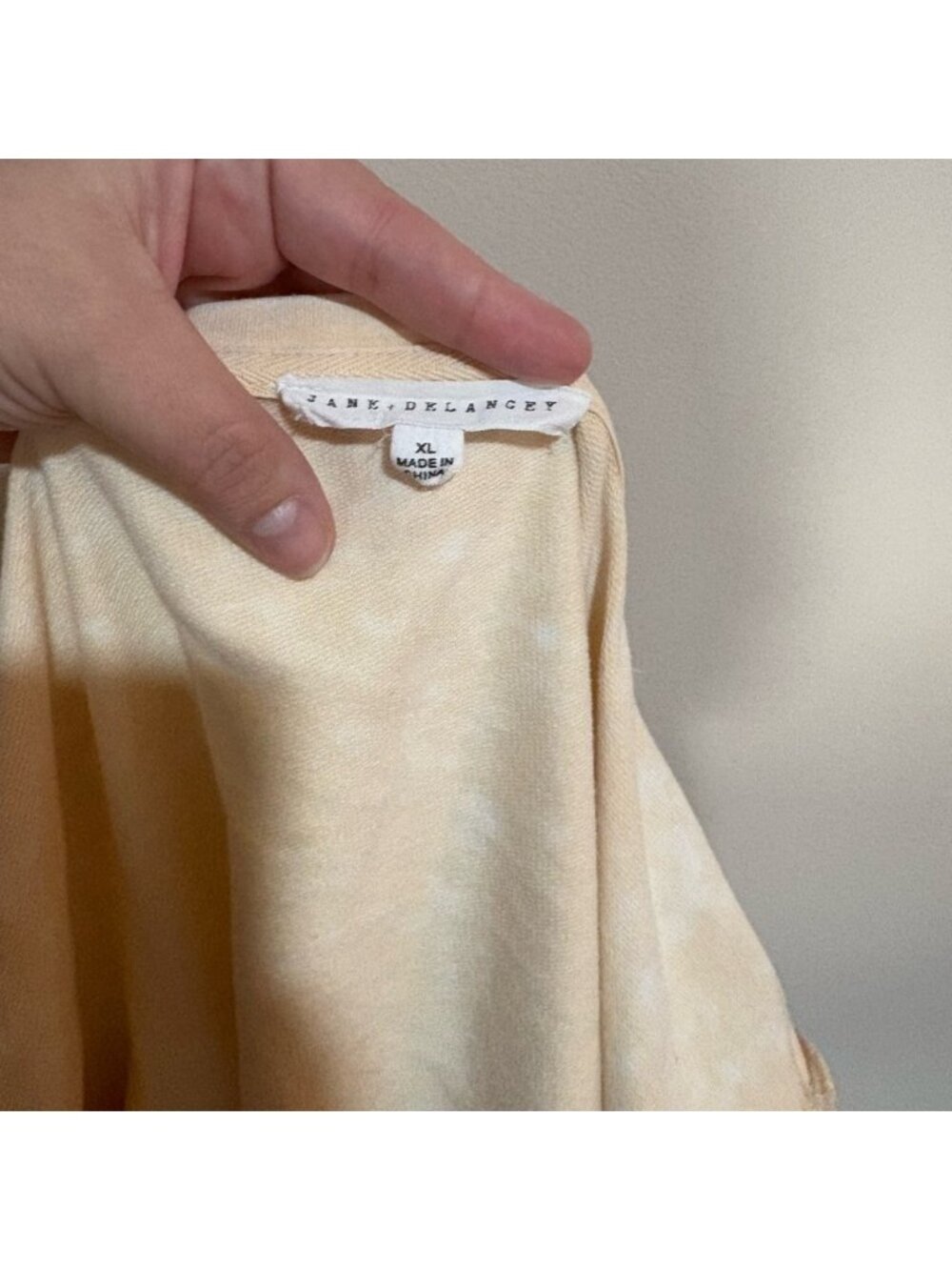 Cream Short-Sleeve Button-Tab Sweatshirt - Picture 3 of 3